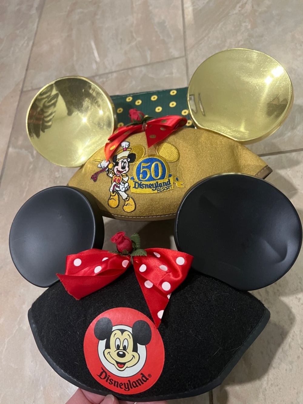 2pc Vintage Disney hats